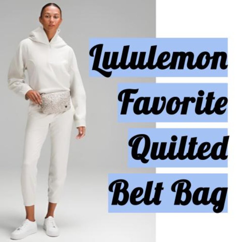 lululemon athletica Quilted 1.5L Belt Bag in Light Beige/Gray